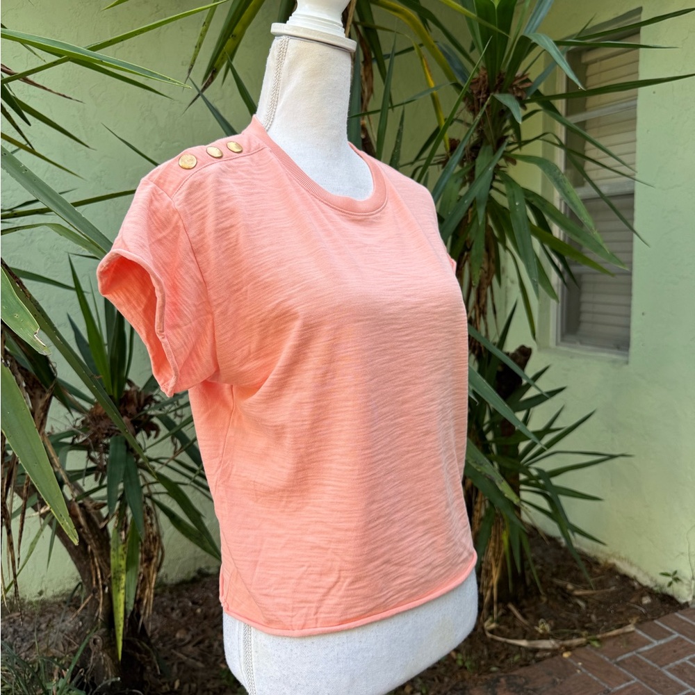 Nation LTD Peach Gold Stud Tshirt